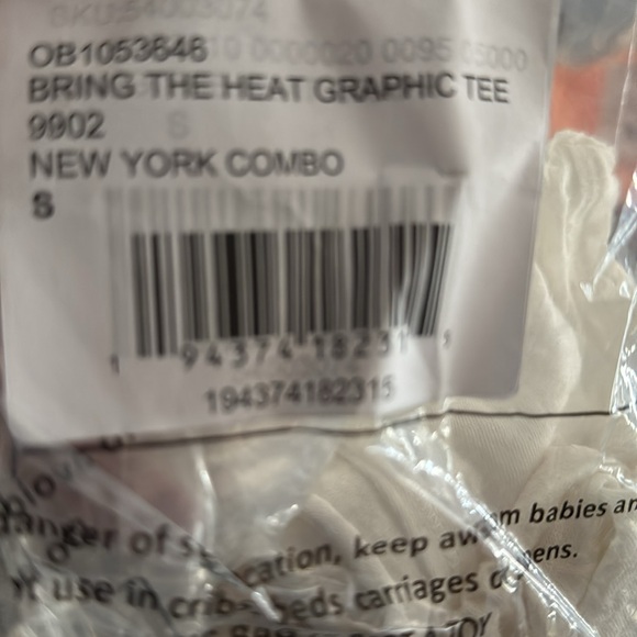 Brand New WOTAG Free People Small Bring the Heat Graphic Tee New York Combo - Picture 2 of 7